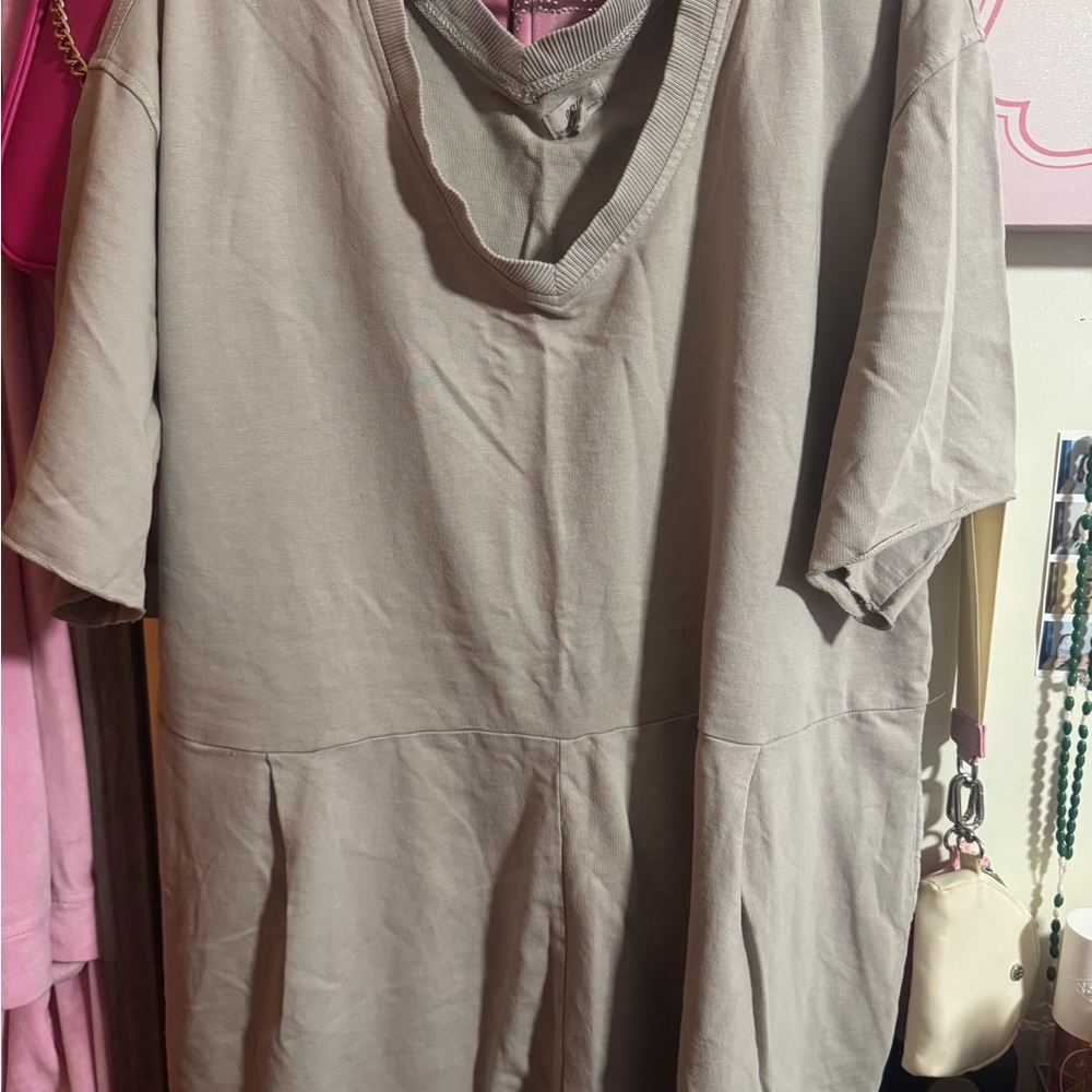 Aerie Soft Taupe Romper